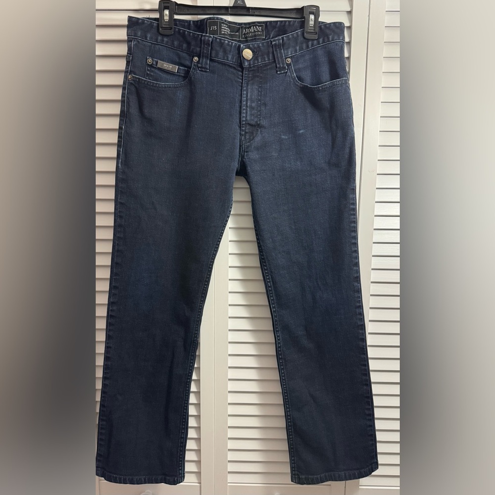 Armani Collezioni Dark Blue Straight Jeans